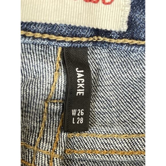 Driftwood Jeans Womens 26‎ Blue Jackie Embroidered Floral Skinny Stretch Denim - Picture 4 of 14